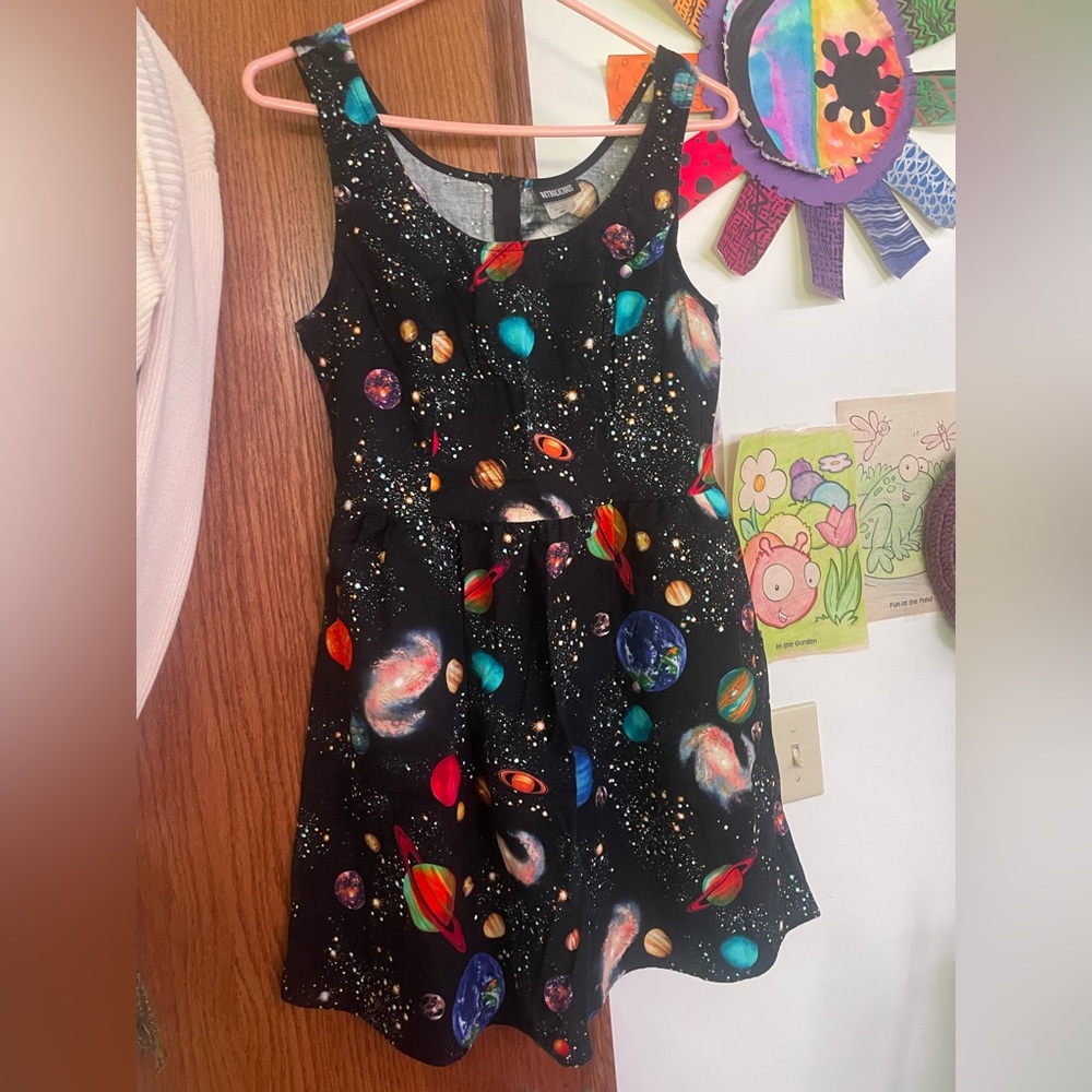 Vintage Retro style solar system dress